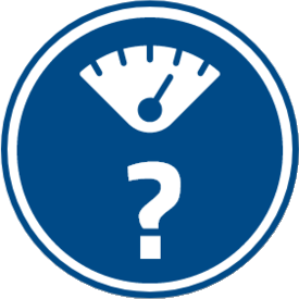 A sign with a blue and white question mark, representing uncertainty. Relevant to weight loss surgery in Perth.
