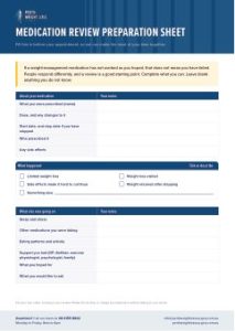 Preview of Medication Review Preparation Sheet